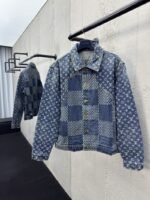 Lv co-branded nigo jacquard denim jacket 1