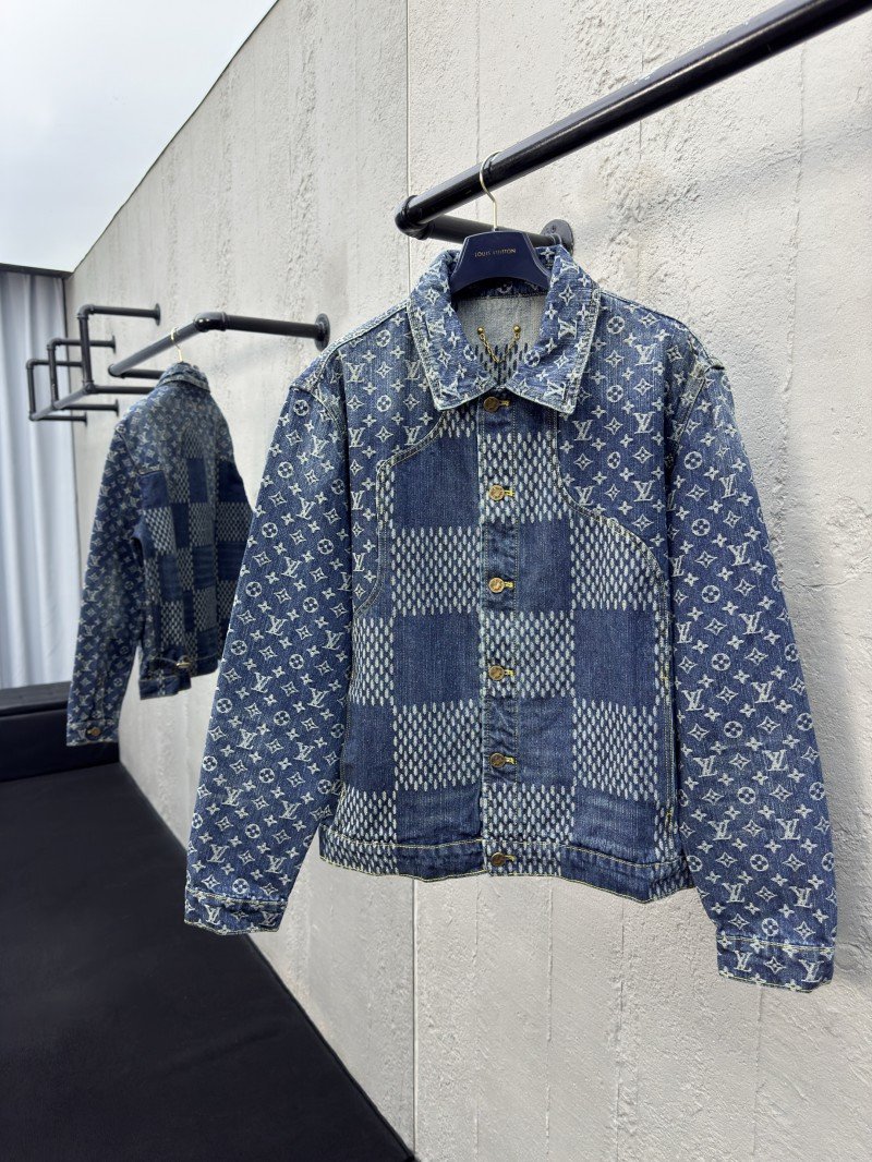 wsxc1754451518898_0.jpg Lv co-branded nigo jacquard denim jacket 1 - 图片 1