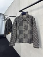 Lv co-branded nigo jacquard denim jacket 2