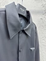 Prada Lambskin Triangle Label Leather Jacket - 图片 8