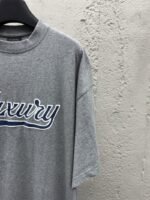 Balenciaga Luxury Script Embroidered Monogram Short Sleeve - 图片 5