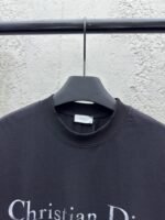 Dior Alphabet Printed Washed And Rubbed Short Sleeve 1 - 图片 3