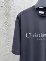 Dior Alphabet Printed Washed And Rubbed Short Sleeve 1 - 图片 4