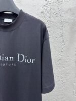 Dior Alphabet Printed Washed And Rubbed Short Sleeve 1 - 图片 5