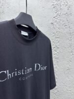 Dior Alphabet Printed Washed And Rubbed Short Sleeve 1 - 图片 8