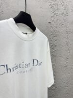 Dior Alphabet Printed Washed And Rubbed Short Sleeve 2 - 图片 8