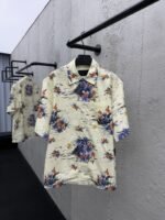 Prada Pattern Print Bowling Short Sleeve Shirt