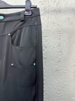 Lv Wool Halo Button Pants - 图片 5