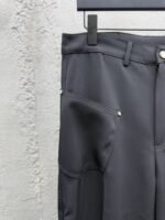 Lv Studded Zipper Side Pocket Work Pants - 图片 4