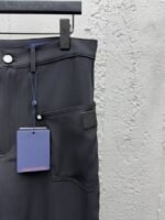 Lv Studded Zipper Side Pocket Work Pants - 图片 5