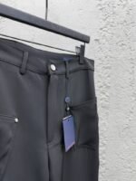 Lv Studded Zipper Side Pocket Work Pants - 图片 8