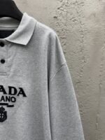 Prada Embroidered Polo Sweatshirt 2 - 图片 5