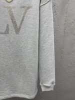 Lv Rhinestones Rhinestone Crew Neck Sweatshirt - 图片 7