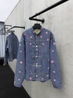 Lv Hickory Cherry Blossom Rhinestone Jacket