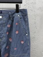 Lv Hickory Cherry Blossom Rhinestone Pants - 图片 5