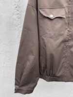 Miu Miu Letter Logo Embroidered Pointed Collar Zipper Long Sleeve Jacket Jacket - 图片 6