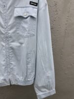 Miu Miu Solid Color Letter Logo Zipper Long Sleeve Jacket Coat - 图片 7