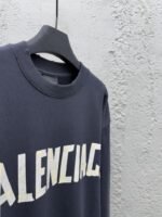 Balenciaga Gum Tape Alphabet Logo Print Round Neck Long Sleeve - 图片 8