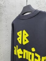 Balenciaga Gum Tape Alphabet Logo Print Round Neck Long Sleeve - 图片 9
