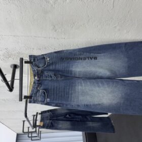 Balenciaga Jeans Embroidered Denim Pants
