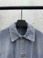 Prada Distressed Ice Blue Four-Pocket Work Jacket - 图片 3