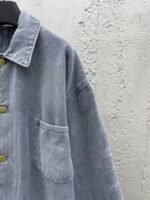 Prada Distressed Ice Blue Four-Pocket Work Jacket - 图片 5