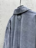 Prada Distressed Ice Blue Four-Pocket Work Jacket - 图片 9