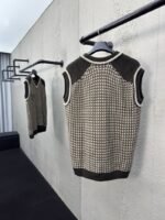 LV jacquard cotton knit vest - 图片 2