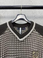 LV jacquard cotton knit vest - 图片 3