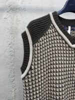 LV jacquard cotton knit vest - 图片 4