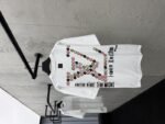 LV brand logo print round neck short sleeve T-shirt - 图片 2