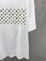 LV brand logo print round neck short sleeve T-shirt - 图片 7