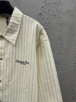 Dior Herringbone Striped Embroidered Shirt - 图片 5