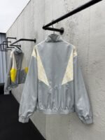 LV Color-blocked High-neck Zipper Jacket Coat - 图片 2