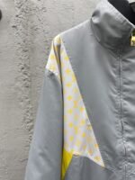LV Color-blocked High-neck Zipper Jacket Coat - 图片 4