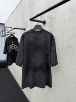 Balenciaga Letter Embroidered Round Neck Short Sleeve T-Shirt - 图片 2