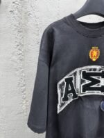 Balenciaga Letter Embroidered Round Neck Short Sleeve T-Shirt - 图片 4