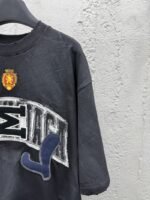 Balenciaga Letter Embroidered Round Neck Short Sleeve T-Shirt - 图片 5