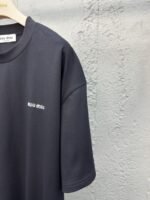 Miu Miu Embroidered Letter Short Sleeve 1 - 图片 5