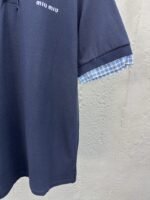 Miu Miu Checkered Logo Polo Shirt - 图片 7