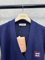 Miu Miu Wool Blend Patchwork Knitted Cardigan - 图片 3