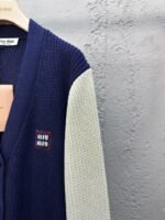 Miu Miu Wool Blend Patchwork Knitted Cardigan - 图片 5