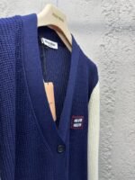 Miu Miu Wool Blend Patchwork Knitted Cardigan - 图片 8