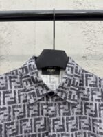 Fendi Full-print FF lettering denim shirt - 图片 3