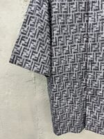Fendi Full-print FF lettering denim shirt - 图片 6