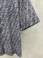 Fendi Full-print FF lettering denim shirt - 图片 7