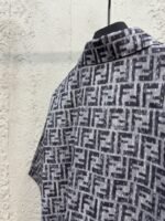 Fendi Full-print FF lettering denim shirt - 图片 9