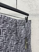 Fendi Full Print FF Denim Shorts - 图片 8