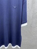 Prada Round Neck Micro Logo Straight Short Sleeve T-Shirt 1 - 图片 7