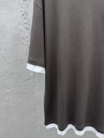 Prada Round Neck Micro Logo Straight Short Sleeve T-Shirt 2 - 图片 6